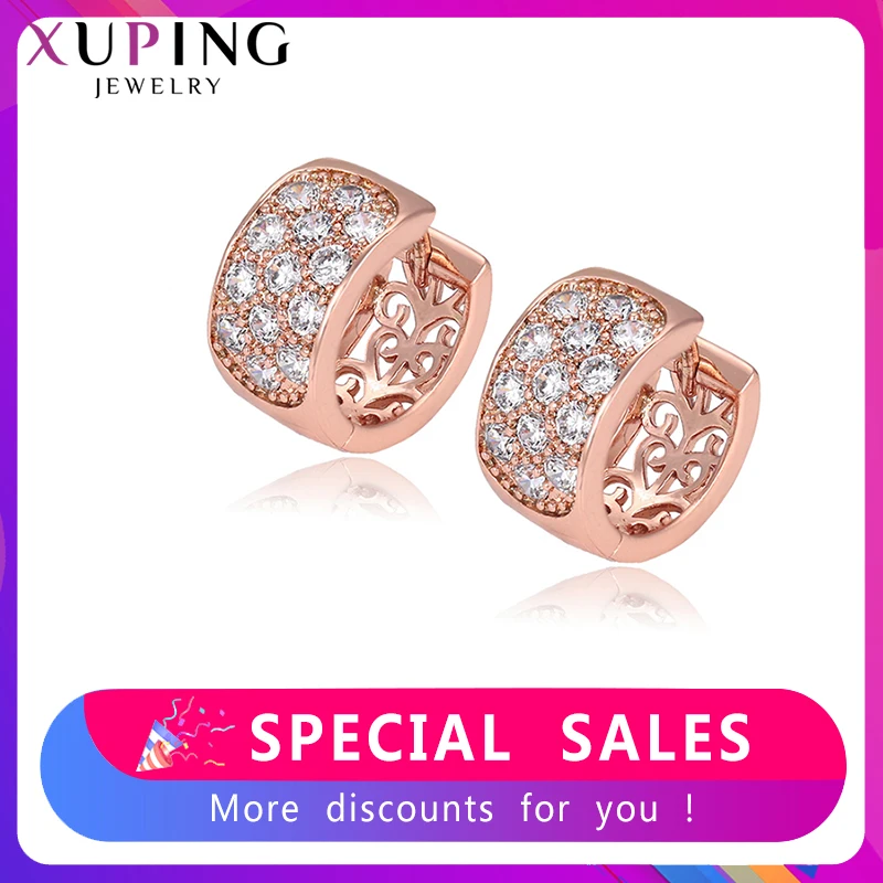 Серьги Xuping большие серьги кольца новый дизайн массивные ювелирные изделия