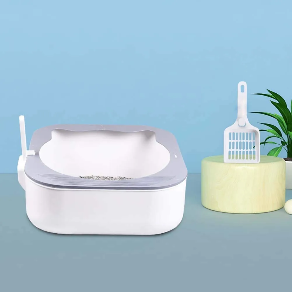 Присоска для кошачьего туалета большая емкость полузакрытый кошачий поднос