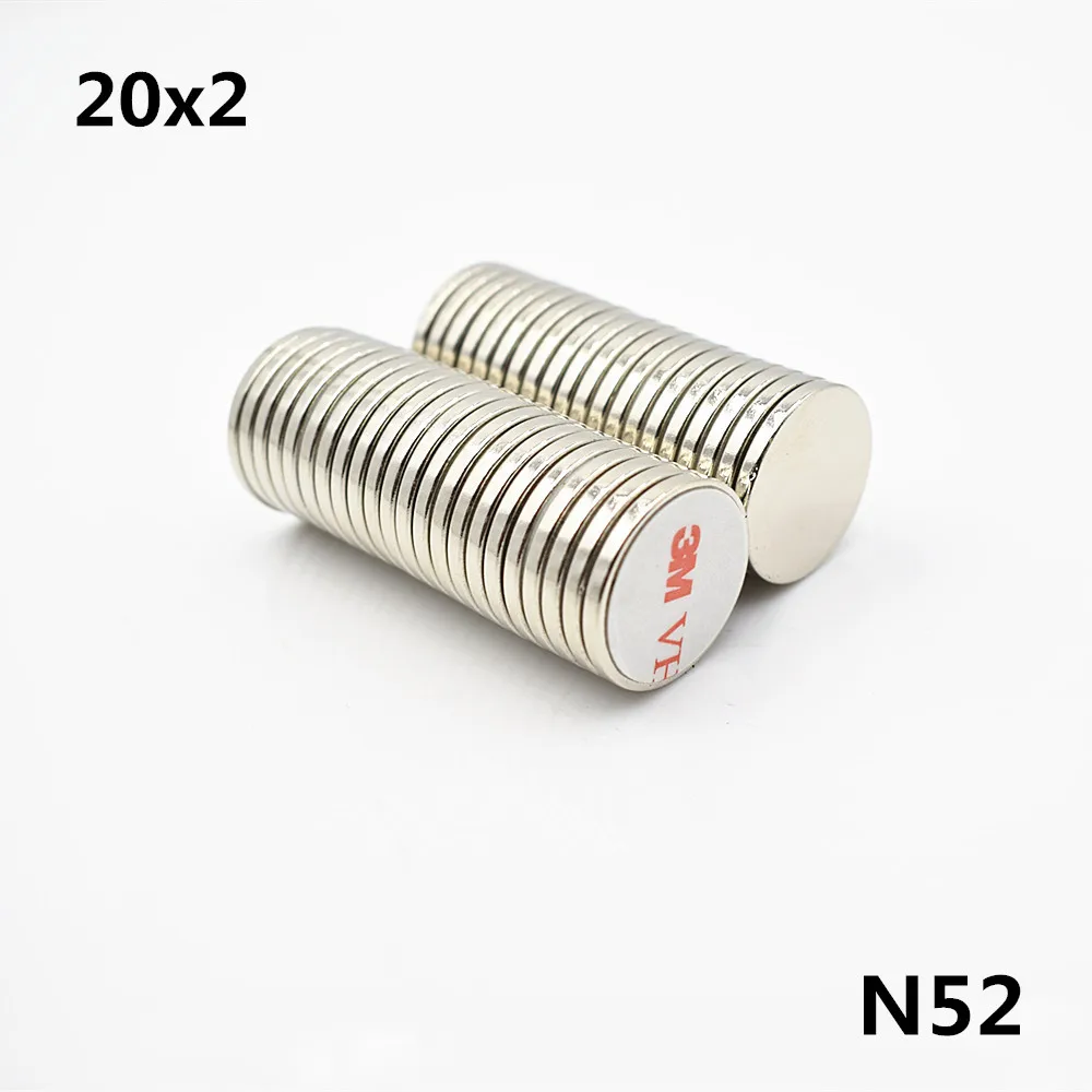 

15pcs N52 neodymium magnet with glue Double-sided adhesive tape Bar Cuboid circle small round super strong Permanent
