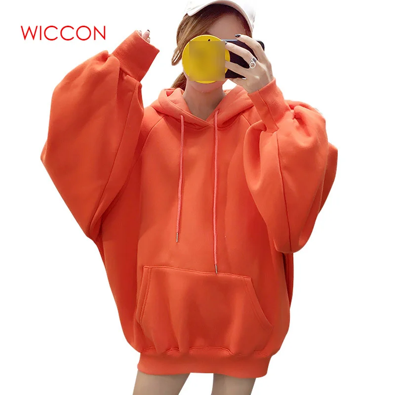 Женская толстовка с капюшоном круглым вырезом и длинным рукавом | одежда