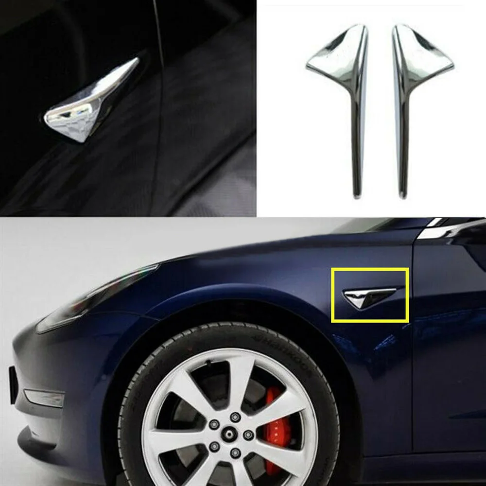 Parts Side Fender Cover 2pcs Vent For Tesla Model 3 / X S 2017 2018 2019 Car Made With ISO 9001 Facilities | Автомобили и