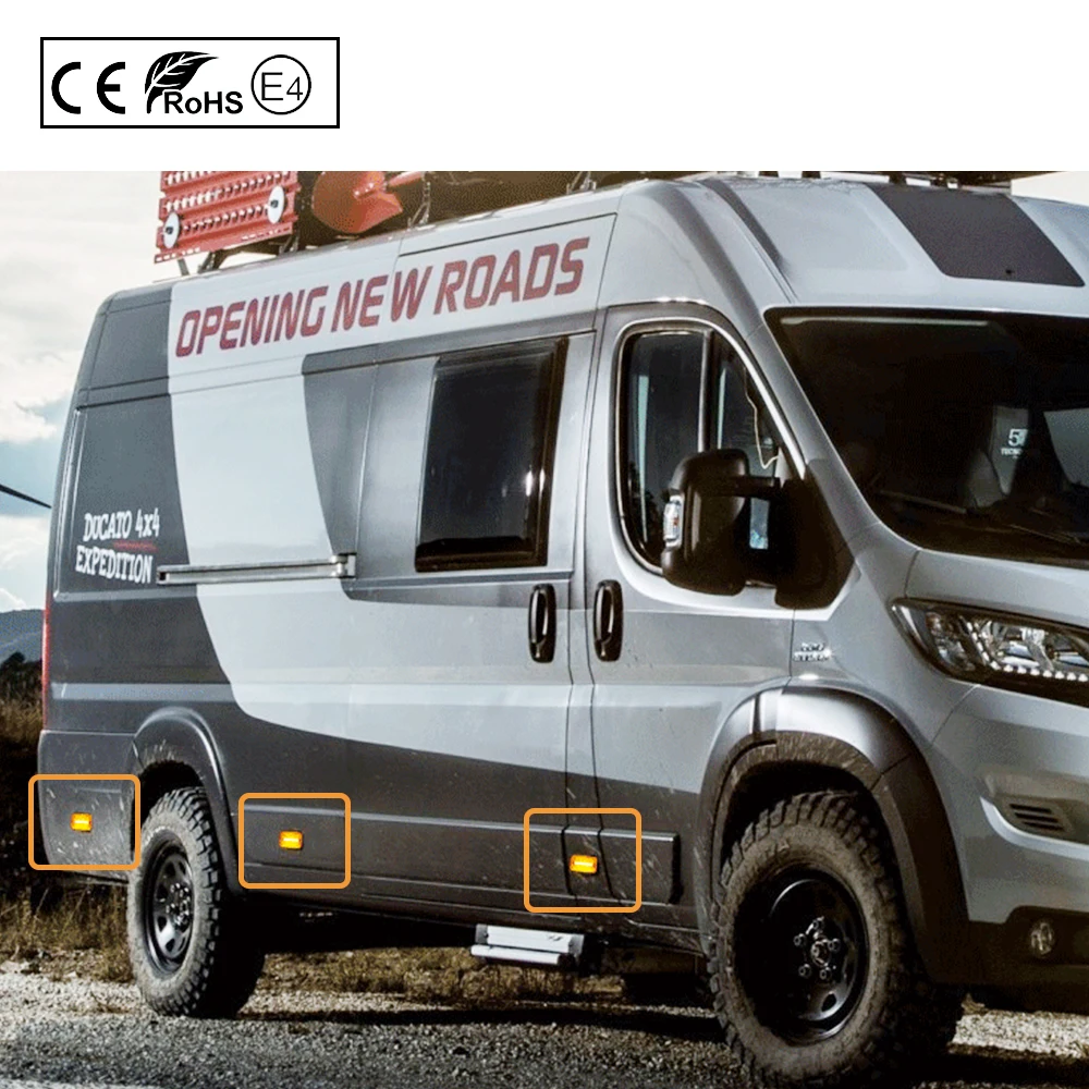 6 шт. для Fiat Ducato Citroen Relay Peugeot Boxer Renault VOLVO MAN F Iveco DAF JEEP Cherokee II светодиодные боковые