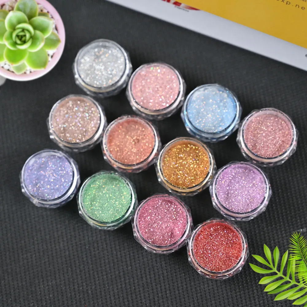 

Glitter - Diamond Dust Nail Art Iridescent Fine (.008") Glitter Powder - for Gel Nail Polish Gel and Acrylic Nail Powder 1.5G