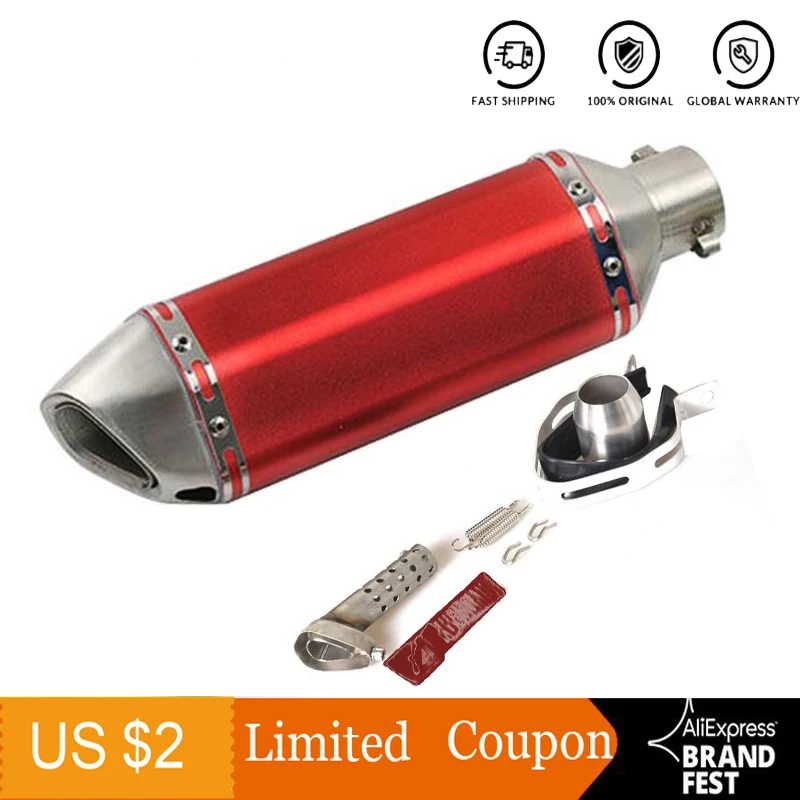 Выхлопная труба DUPANQ Acrapovich для мотоцикла глушитель Yamaha Honda Kawasaki Ducati без застежки 51