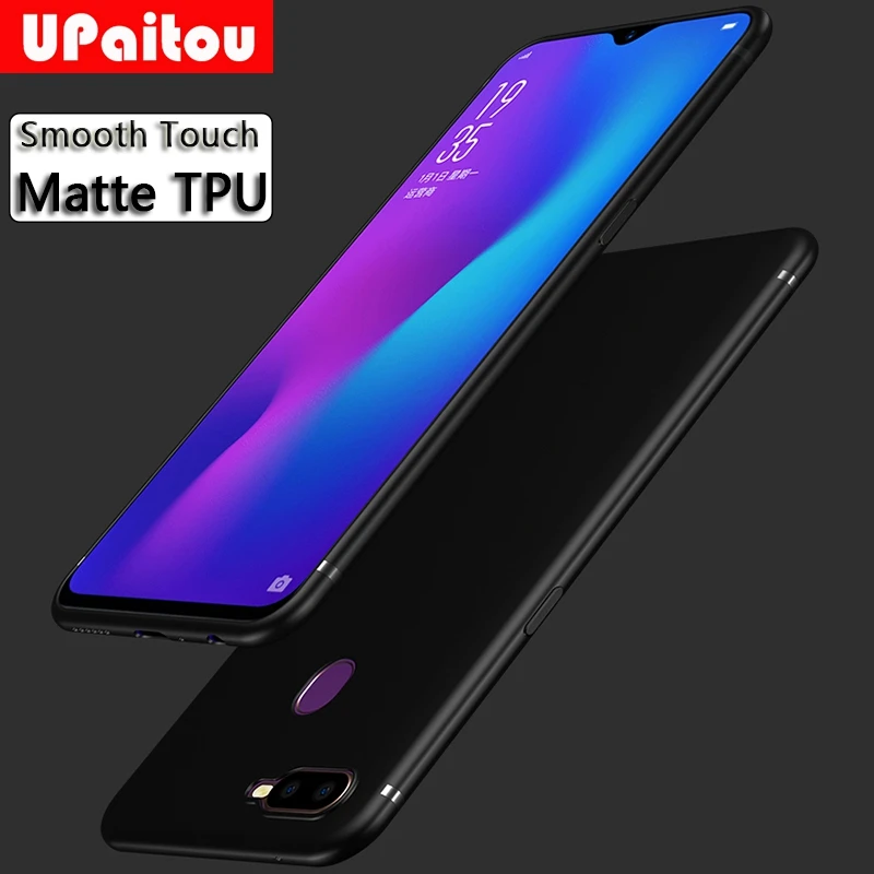 Чехол UPaitou для OPPO F9 Pro F1S F1 F3 Plus F5 молодежный чехол мягкий силиконовый матовый
