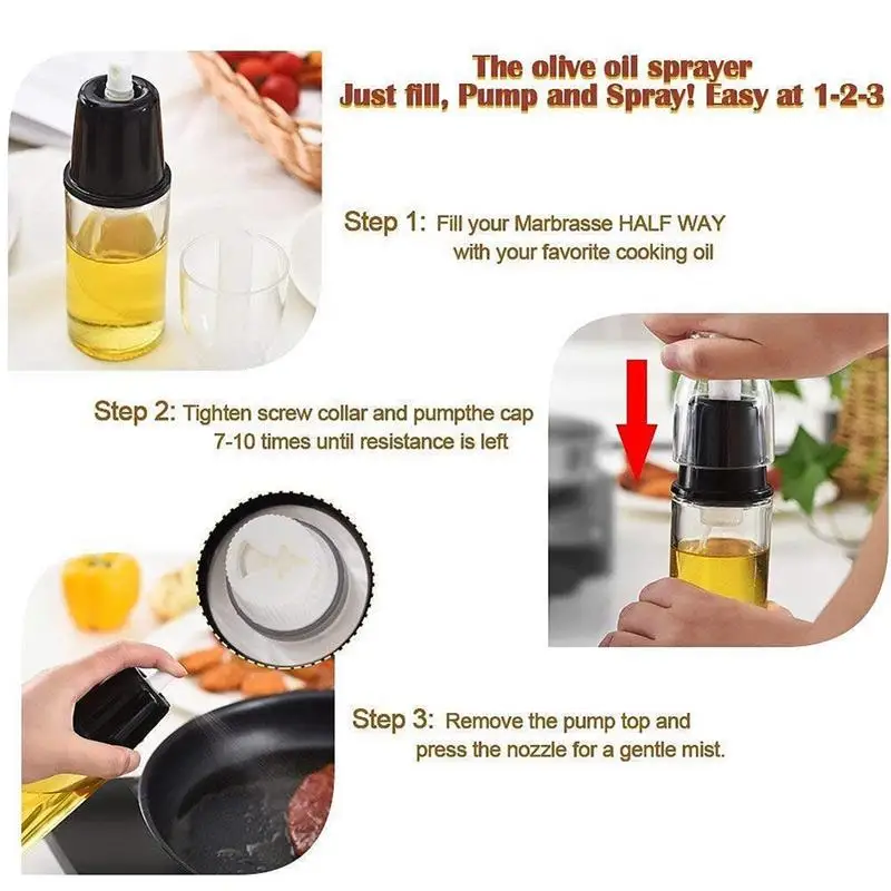 Оливер опрыскиватель масла многоразового приготовления Mister уксус Диспенсер для