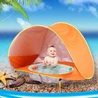 baby beach tent portable waterproof build sun awning uv protecting tents kids outdoor traveling sunshade play house toys xa213a