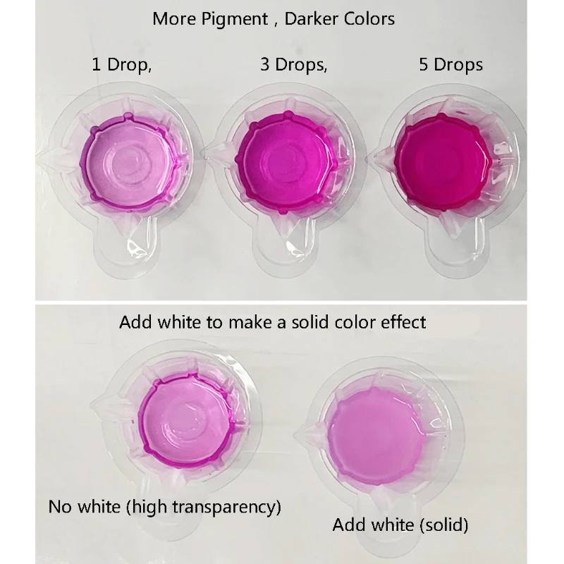 

6xLiquid Epoxy Pigment 6Color Epoxy Resin Dye 0.35oz Colorant Highly Concentrated Resin Pigment Flower Favor Resin Craft