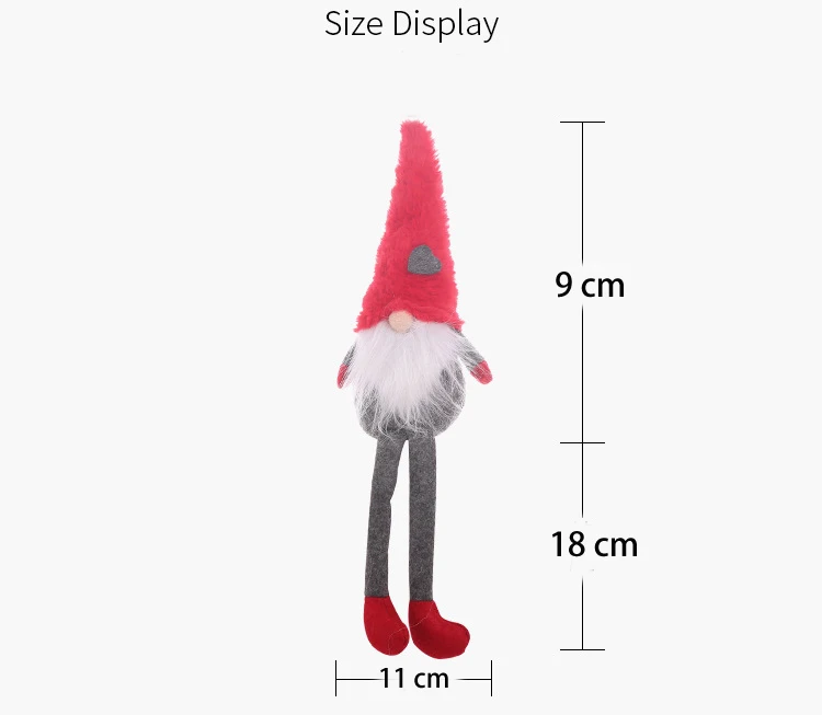 Santa в 2020 орнамент длинные ноги шведский Санта гном плюшевая кукла Орнамент Ручной