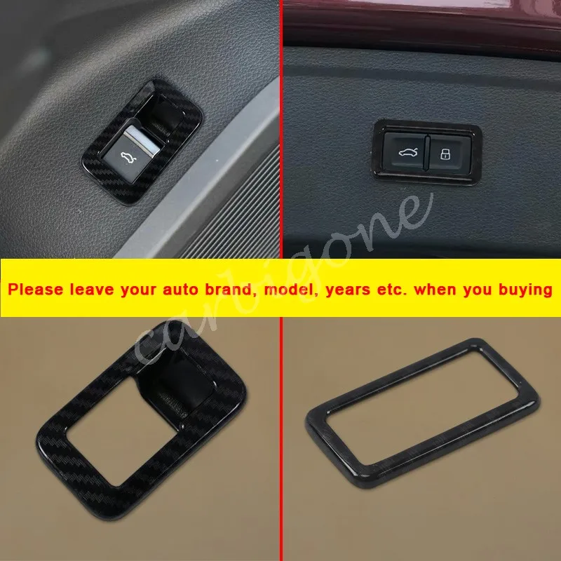 

Carbon Fiber Interior Front Rear Tail Door Switch Button Mouldings Trims Cover For Audi Q5 SQ5 2018-2020 Auto Vehicle Accessory
