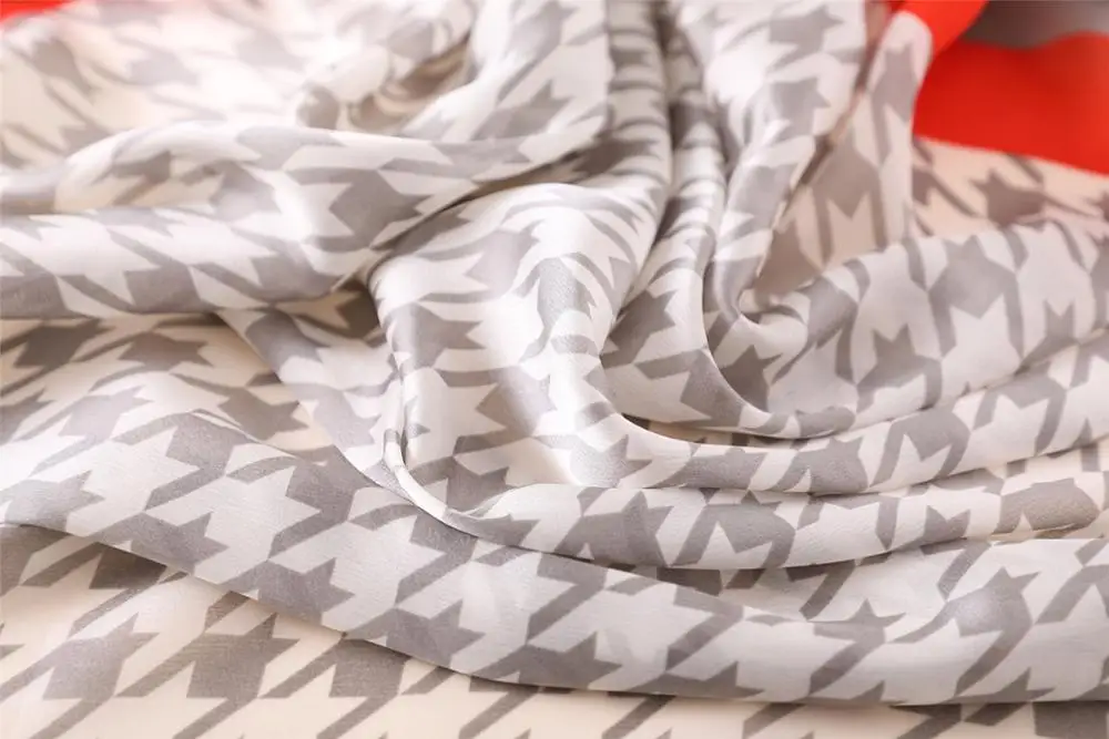 Женский шелковый шарф роскошный брендовый дизайн бандана новая Пашмина шаль с