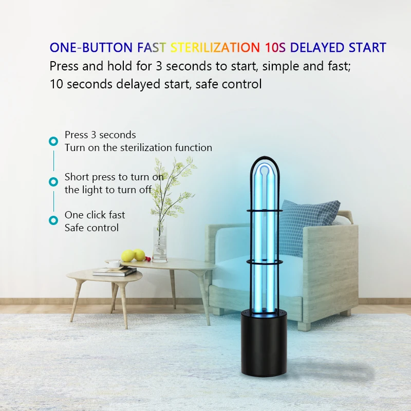 220В Ультрафиолетовый бактерицидный светильник 32 Вт UVC кварцевая трубка