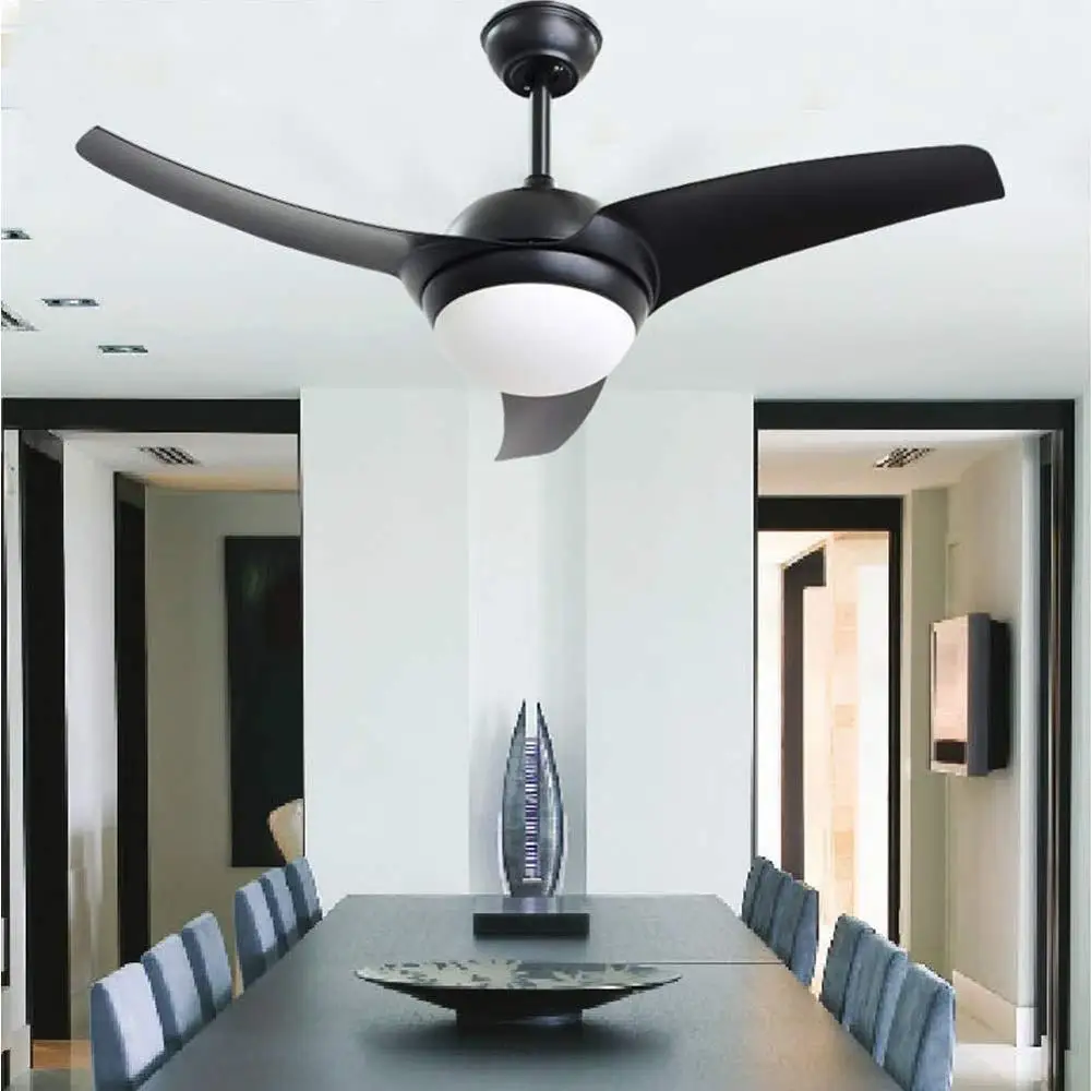 Светодиодный потолочный вентилятор Delta Wing 52 дюйма матовый черный с дистанционным