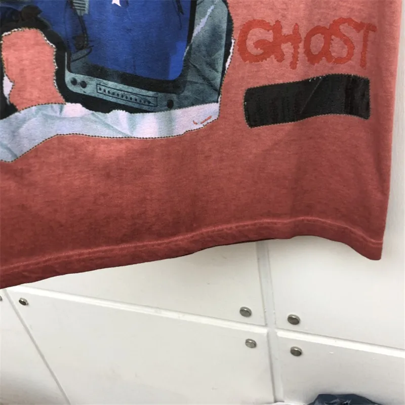 Kanye West Lucky Me KIDS SEE GHOSTS для мужчин и женщин Футболка Значок сорока мыть старый