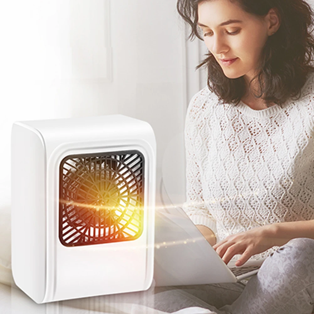 500W Mini Portable 2s Fast Electric Heaters Touch Control Hot Fan Winter Warmer Overheat Protection Air Heater 110V |
