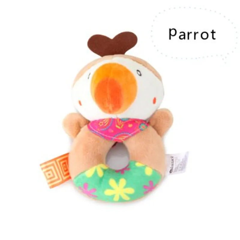 Игрушки для новорожденных 0 12 месяцев Мультяшные животные погремушки маленьких