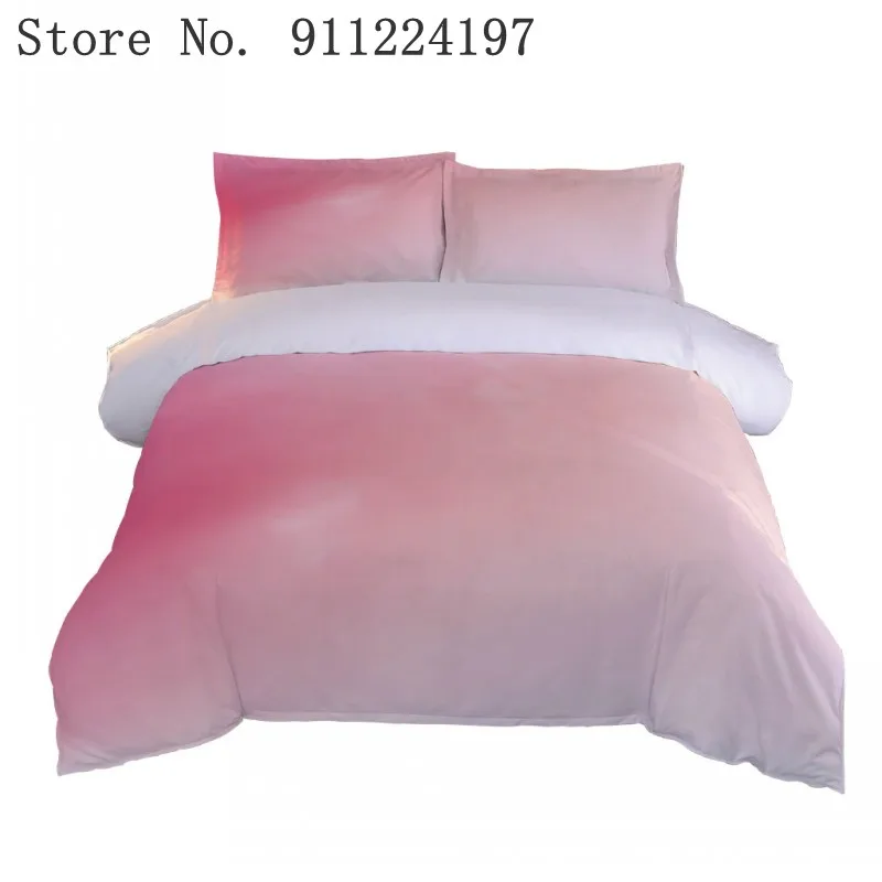 

Soft Microfiber Duvet Cover Comforter Solid Color Bedding Set For Kids Girls Women Bed Decor Pink Cover Set 210*210/229*229CM