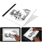 Цифровой планшет для рисования A4, графический планшет со светодиодсветильник кой, электронный USB-планшет для рисования, художественная копировальная доска, стол для рисования