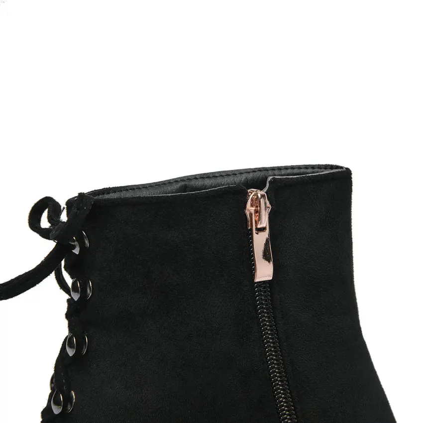 ESVEVA/2020 г. Ботильоны на молнии с острым носком модная однотонная женская обувь из