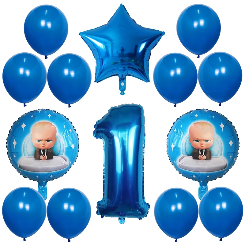 14 шт. с изображениями мультипликационных персонажей Boss Baby шар 30 дюймов номер