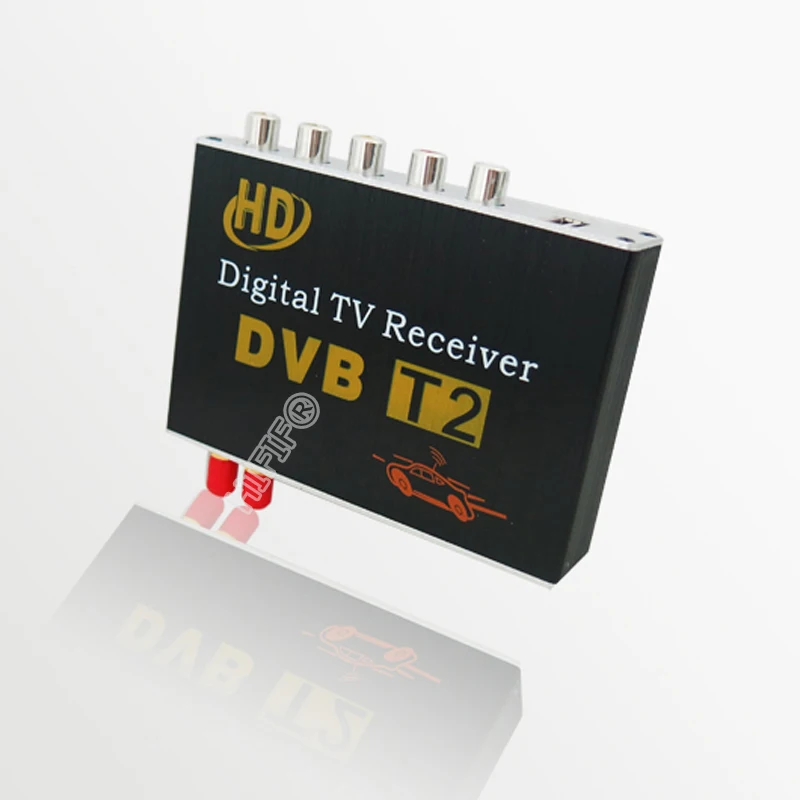 Автомобильный цифровой ТВ тюнер с двойным чипом ресивер Freeview мобильная