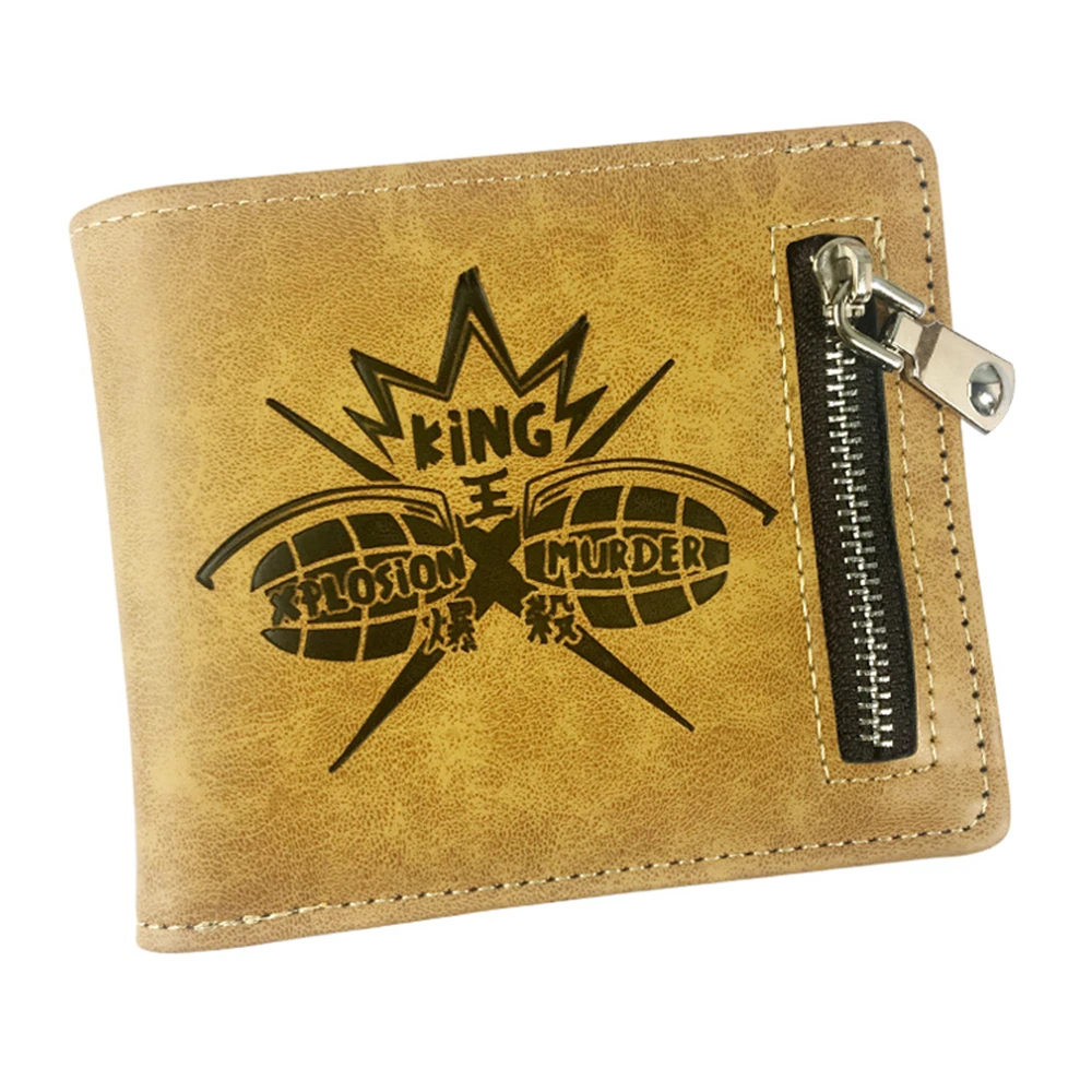 

Кошелек из искусственной кожи с аниме «Моя геройская Академия», Мужской Повседневный Кошелек на молнии с карманом для монет, держатель для ...