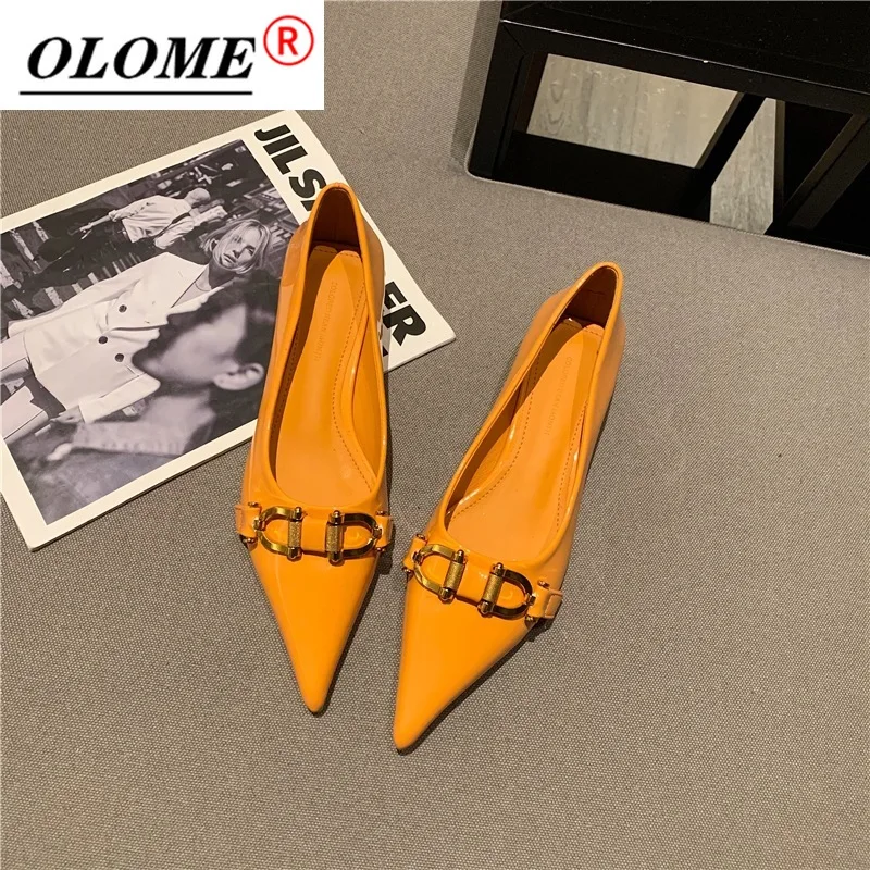

Ladies cat heel women shoes pointed toe metal chain sexy women shoes fashion design women shoes 2021