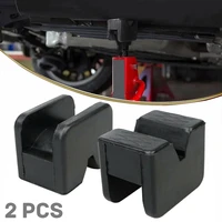 2pcs car jack stand pads durable heavy rubber jacks pad adapter practical slotted floor rail adapters auto accessories