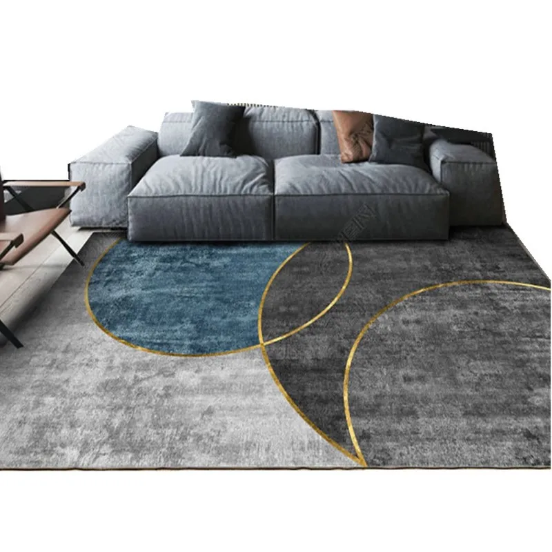 

2021 Modern Minimalist Light Luxury Living Room Decorative Carpet Abstract Art Coffee Table Sofa Bed Side Non-slip Home Mat