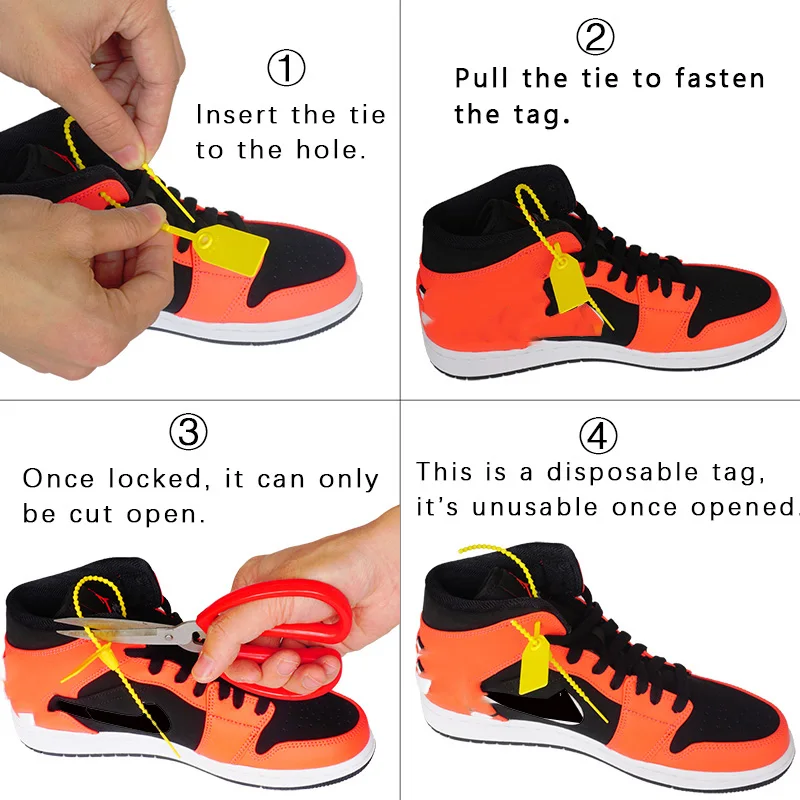 Одноразовые пластиковые защитные этикетки 250 мм/9 8 дюйма индивидуальные ярлыки