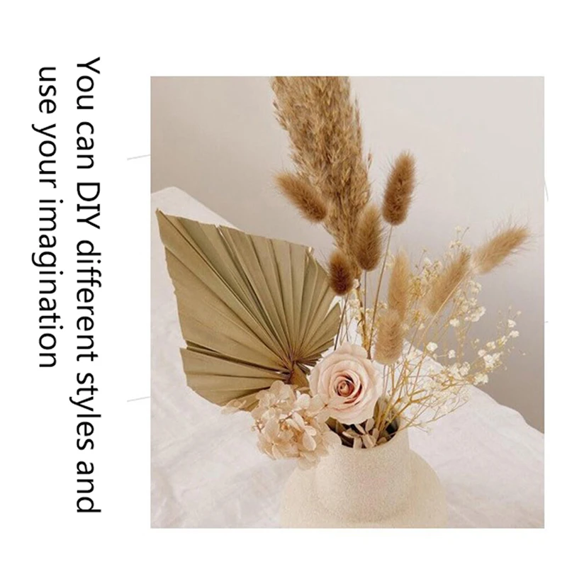 

Palm Fan Leaf Dried Flower Palm Leaf Window Reception Party Wall Hanging Wedding