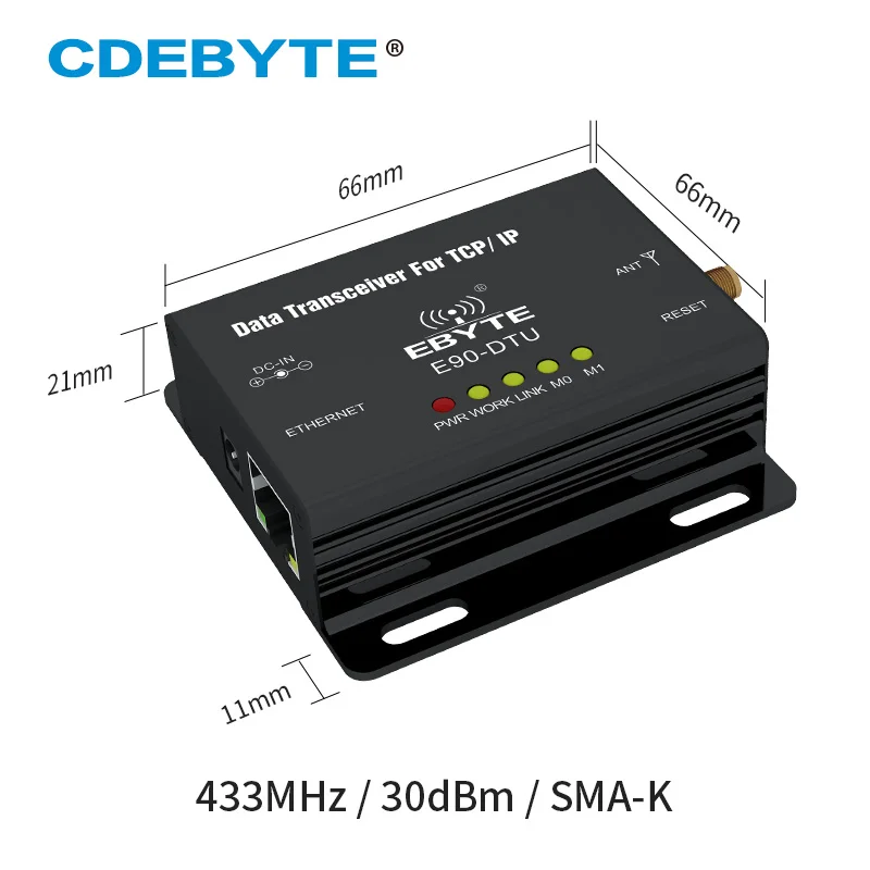 E90 DTU 433C30E Ethernet Modbus большой диапазон 433 МГц 1 Вт IoT uhf 3 км беспроводной трансивер rf