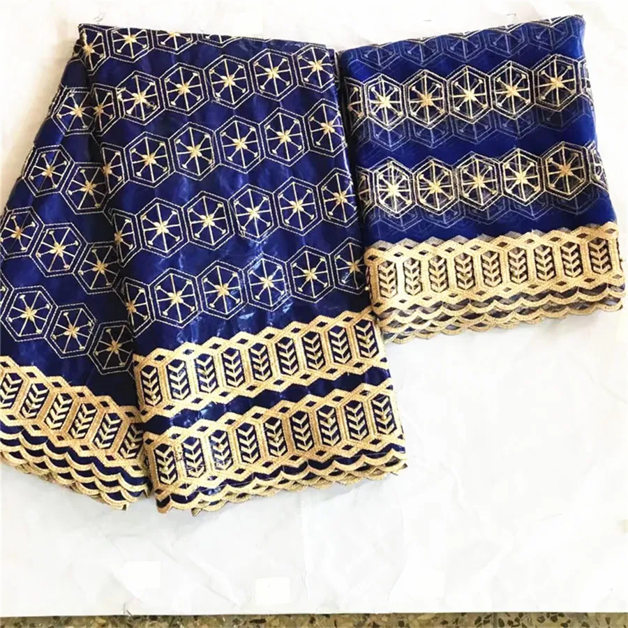 Жаккардовая 100% хлопчатобумажная богатая парча высокого качества африканская