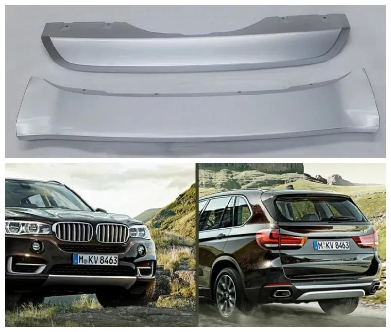

ABS Car Front Rear Bumper Protector Guard Plate Fits For BMW X5 F15 2014 2015 2016 2017 2018 2019