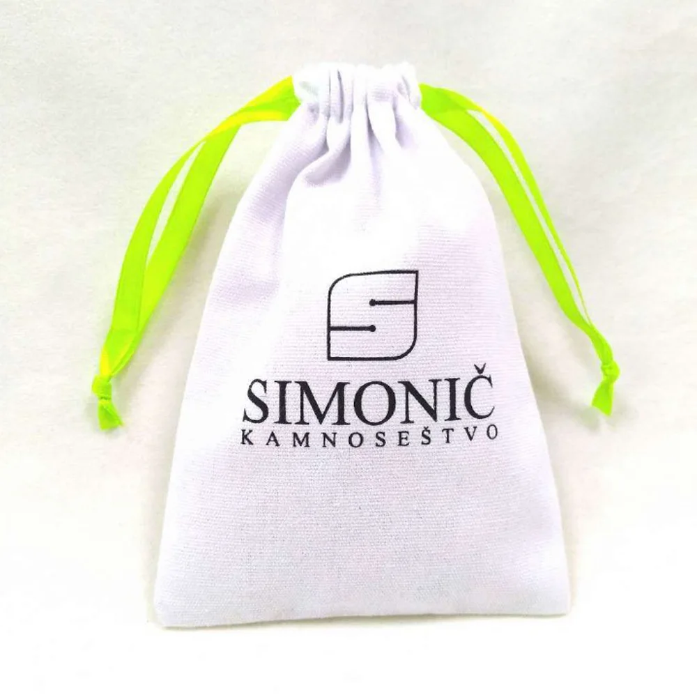 Белые хлопковые подарочные пакеты для ювелирных изделий вечерние мешок конфет