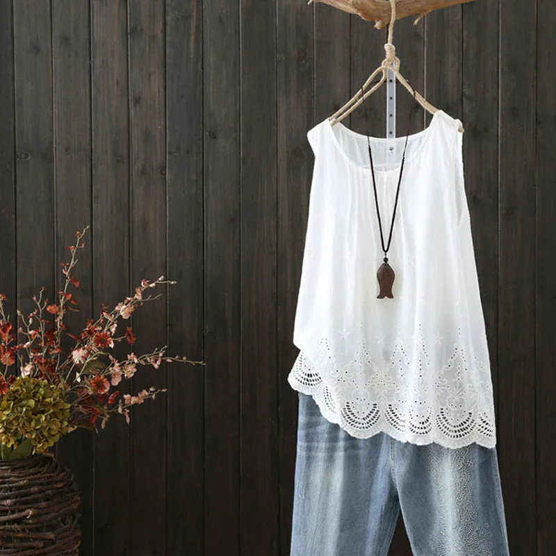 Оборками и кружевным воротником летние топы с бретельками для женщин однотонные