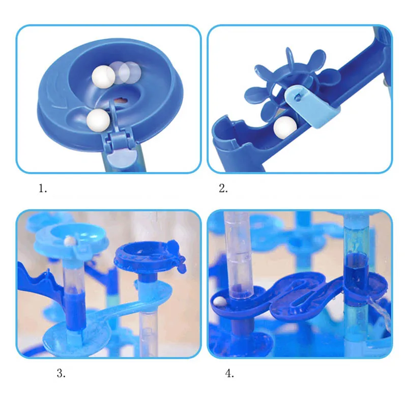 Мраморный гоночный лабиринт с шариками водный игровой трек детский подарок для
