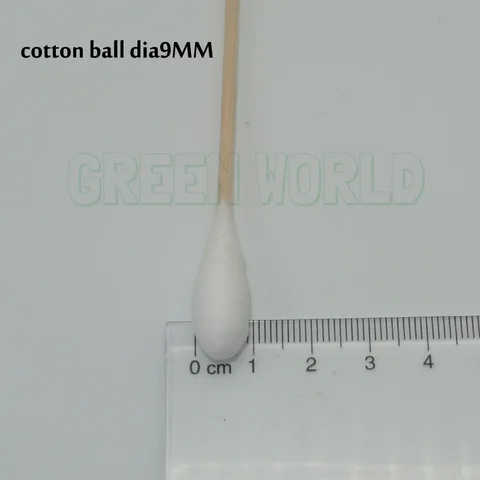 Green World 50 шт./лот, 6 дюймов, диаметр 9/12 мм, ватные тампоны для чистки пистолета, большие круглые тампоны, бочонок RamRodz и средства для очистки бризок