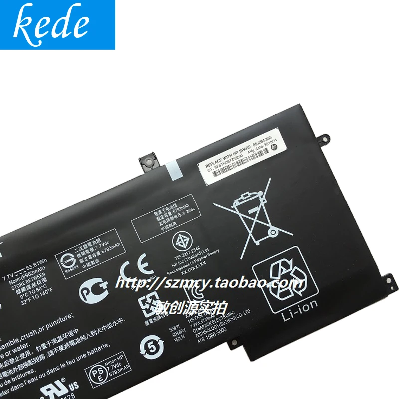 Оригинальный портативный аккумулятор kede AB06XL для HP HSTNN-DB8C AD022TU AD023TU AD024 ENVY13-AD110TU