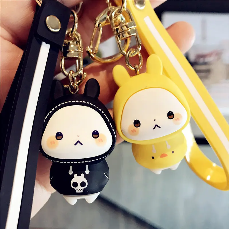 

Cartoon Cute Action Figures Car Keychain Female Style Handbag Pendant Small Fresh Key Chain Creative Simplicity Gift Keyring