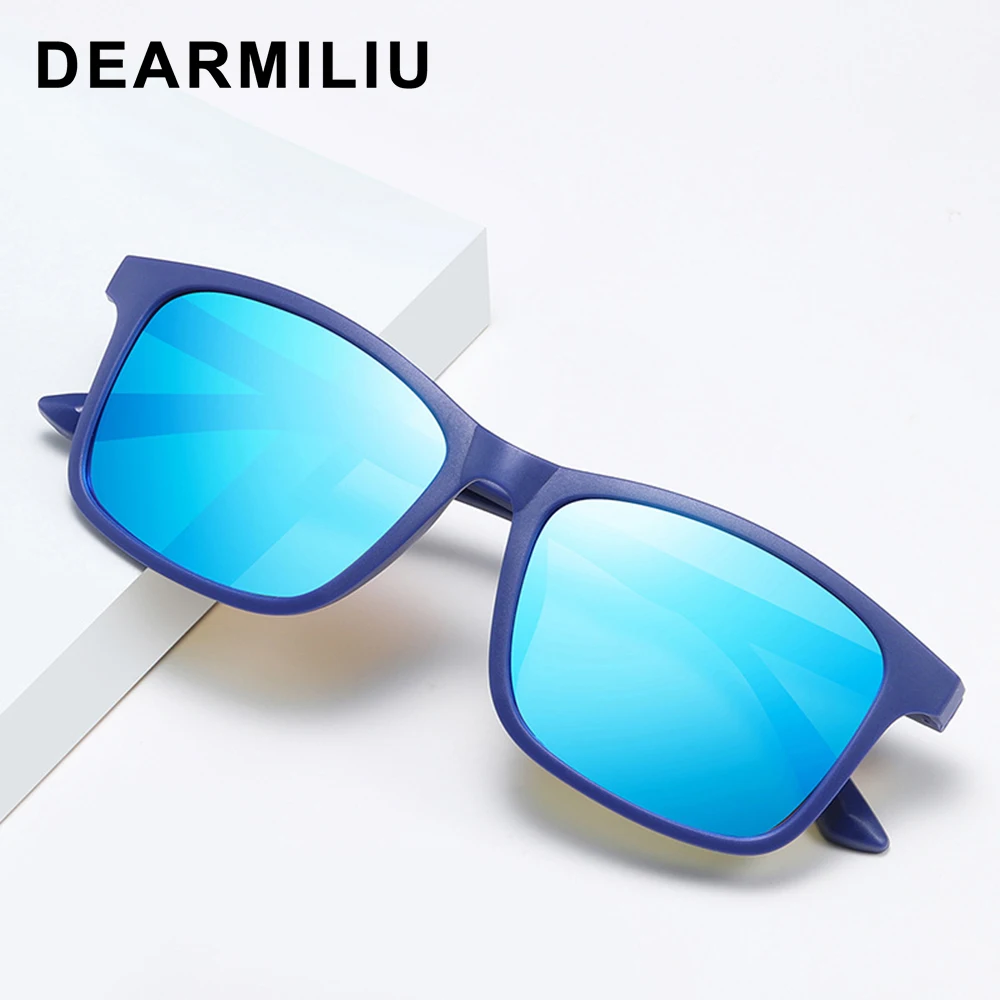 DEARMILIU 2020 Новые поляризованные солнцезащитные очки мужские с квадратной оправой