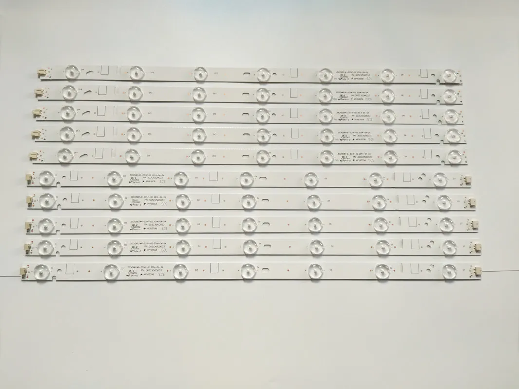 100 new 10pcskit led strips for jvc 50 tv lt 50n640sd cx500dledm 303cx500035 303cx500036 zdcx50d14l zc14a zdcx50d14r zc14a free global shipping