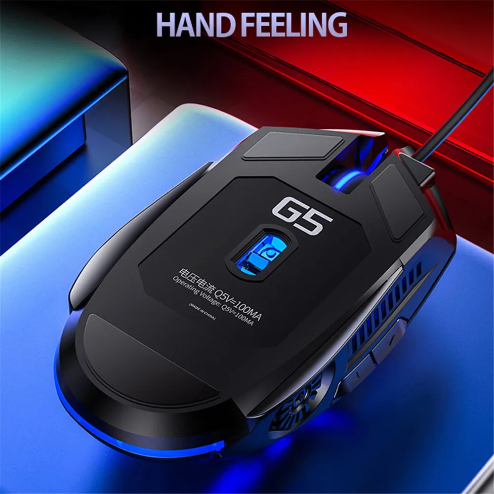 gaming mouse wired mouse gamer mice 6button 4 speed dpi rgb backlight gaming mouse for pubg computer pc laptop gaming mouse free global shipping