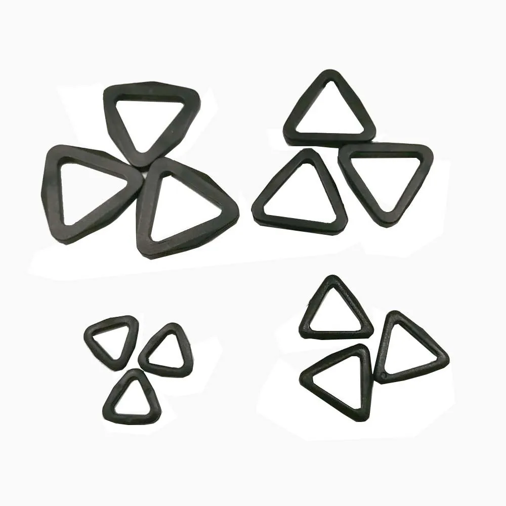 100 шт. 4 маленьких размера черные регулируемые пряжки POM пластиковая пряжка