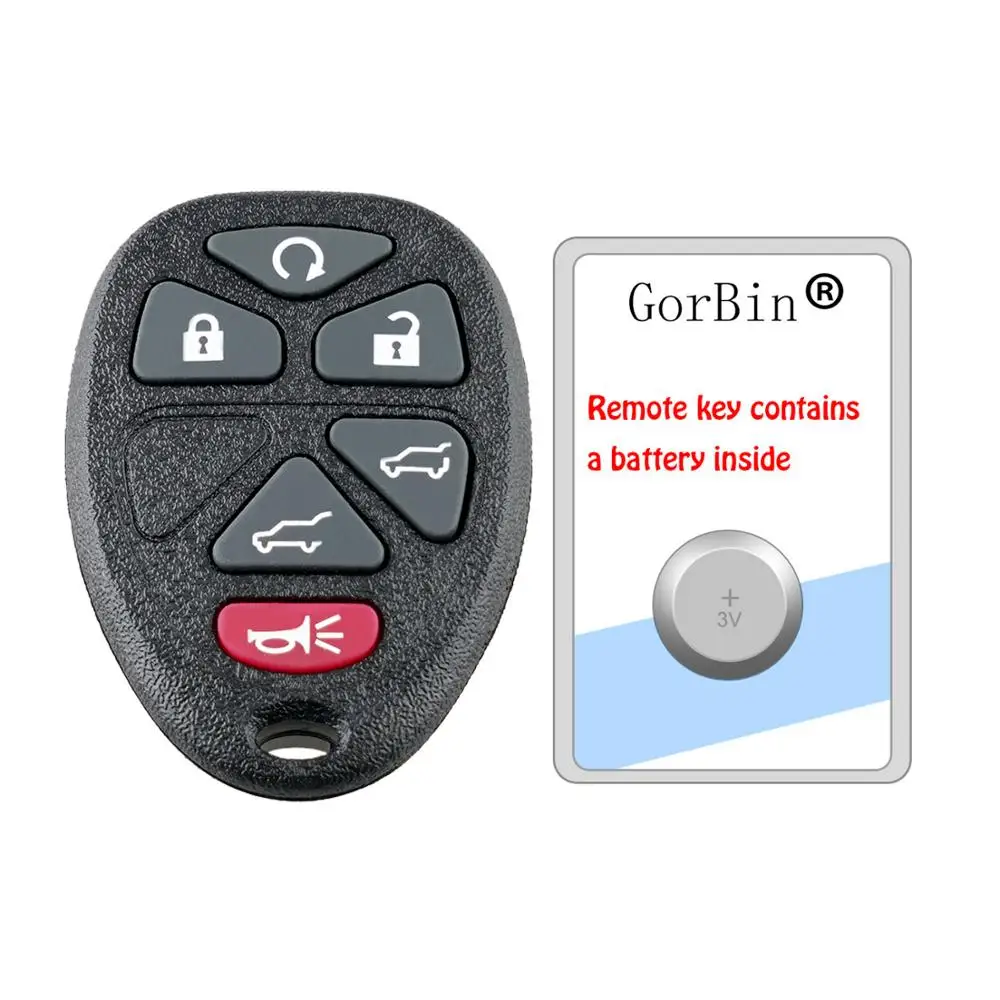 2 шт. * ключ без ключа для Chevrolet Tahoe Traverse GMC Yukon 2007 2008 2009 2010 2011 2012 2013 2014 15913427