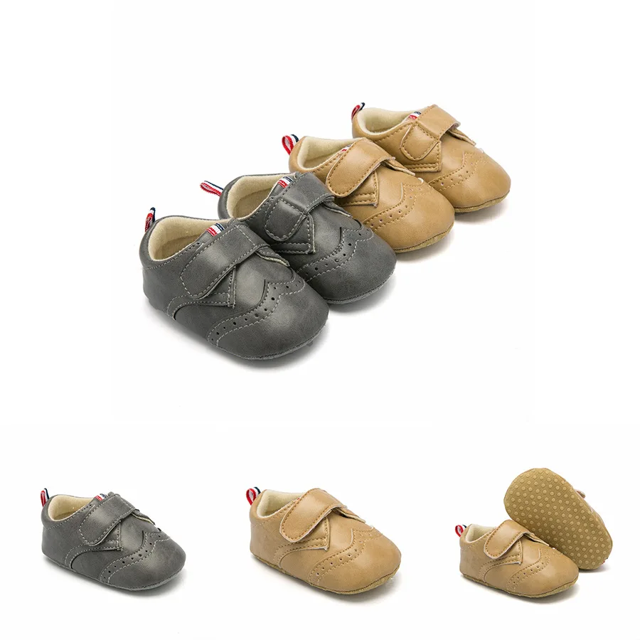 

Baby toddler shoes solid color soft bottom non-slip step front shoes