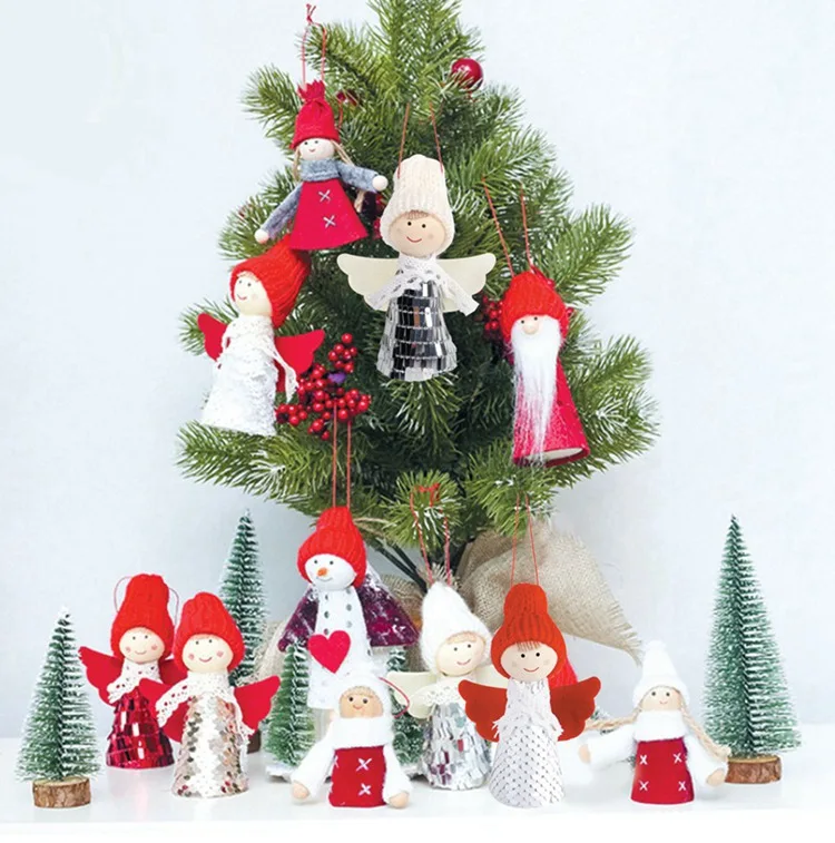 1 шт. рождественские украшения для дома Navidad kerst decoratie плюшевые украшения с подвеской в виде оленя лося и оленя год