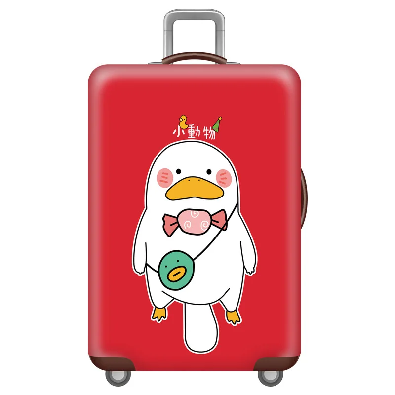 Z Luggage cover Эластичные Защитные чехлы для багажа с животным узором, Чехол для багажа, подходит для 18-32 дюймов, пылезащитный чехол для чемодана, аксессуары для путешествий - Цвет: Z Luggage cover
