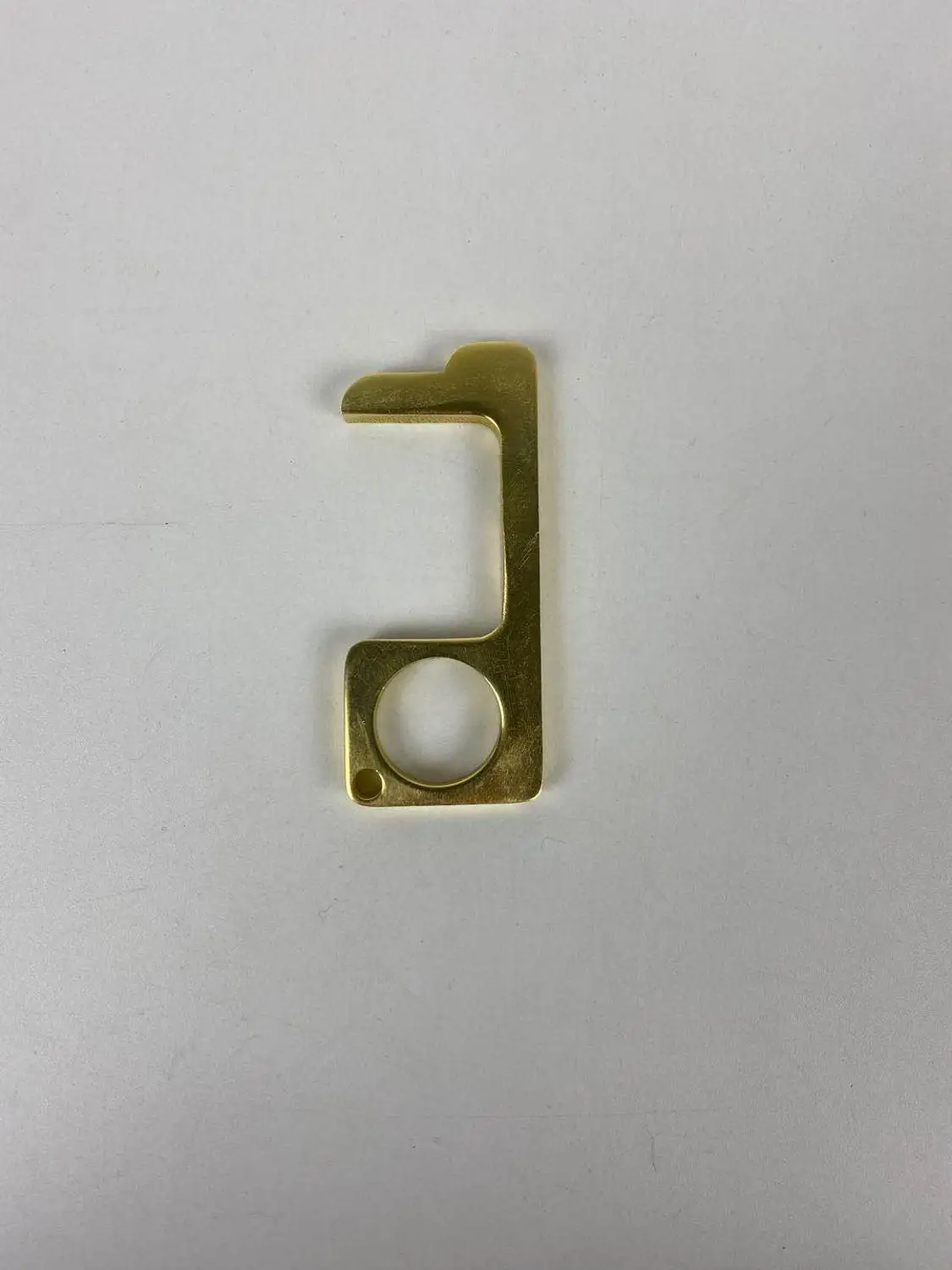 Гигиена ручная Антимикробная латунь EDC открывалка двери и стилус|Бытовые