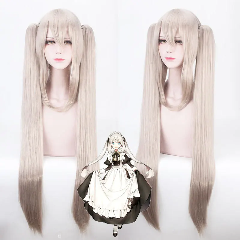 FGO Fate Grand заказ парик для косплея Мария Антуанетт Длинные прямые Конские хвосты